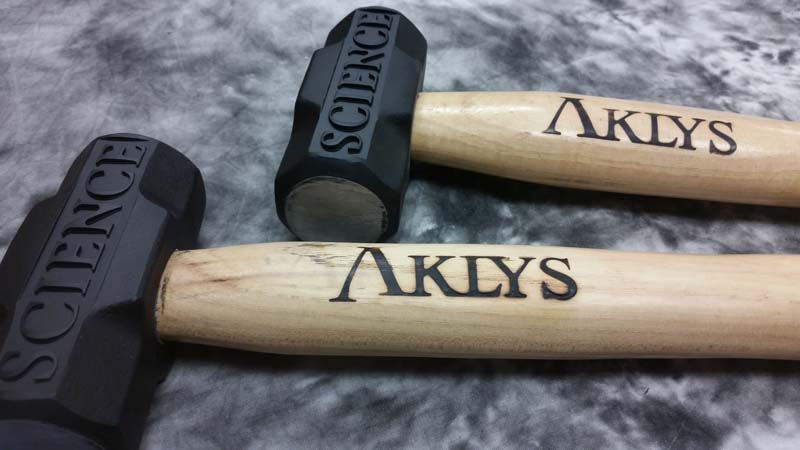 CNC engraved Science Hammer